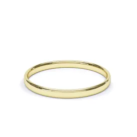 - Regular Court Profile Plain Wedding Ring 18k Yellow Gold