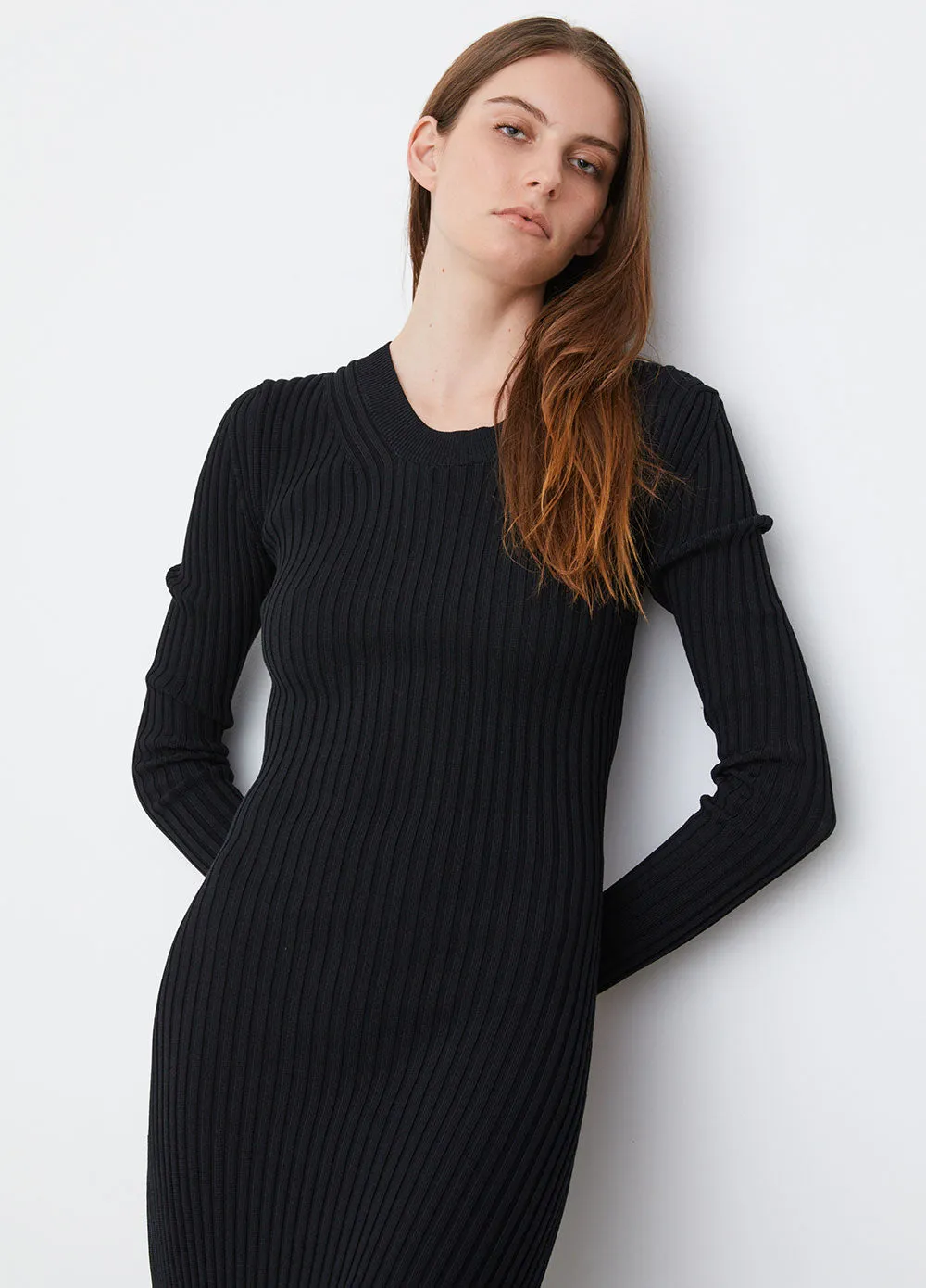 0016 Ribbed Knit Dress