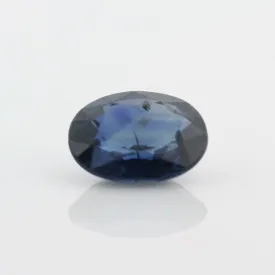 1.63 carat Oval Blue Sapphire Certified 6.23 x 8.18 mm