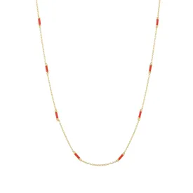 16" Apple Bar Chain Necklace