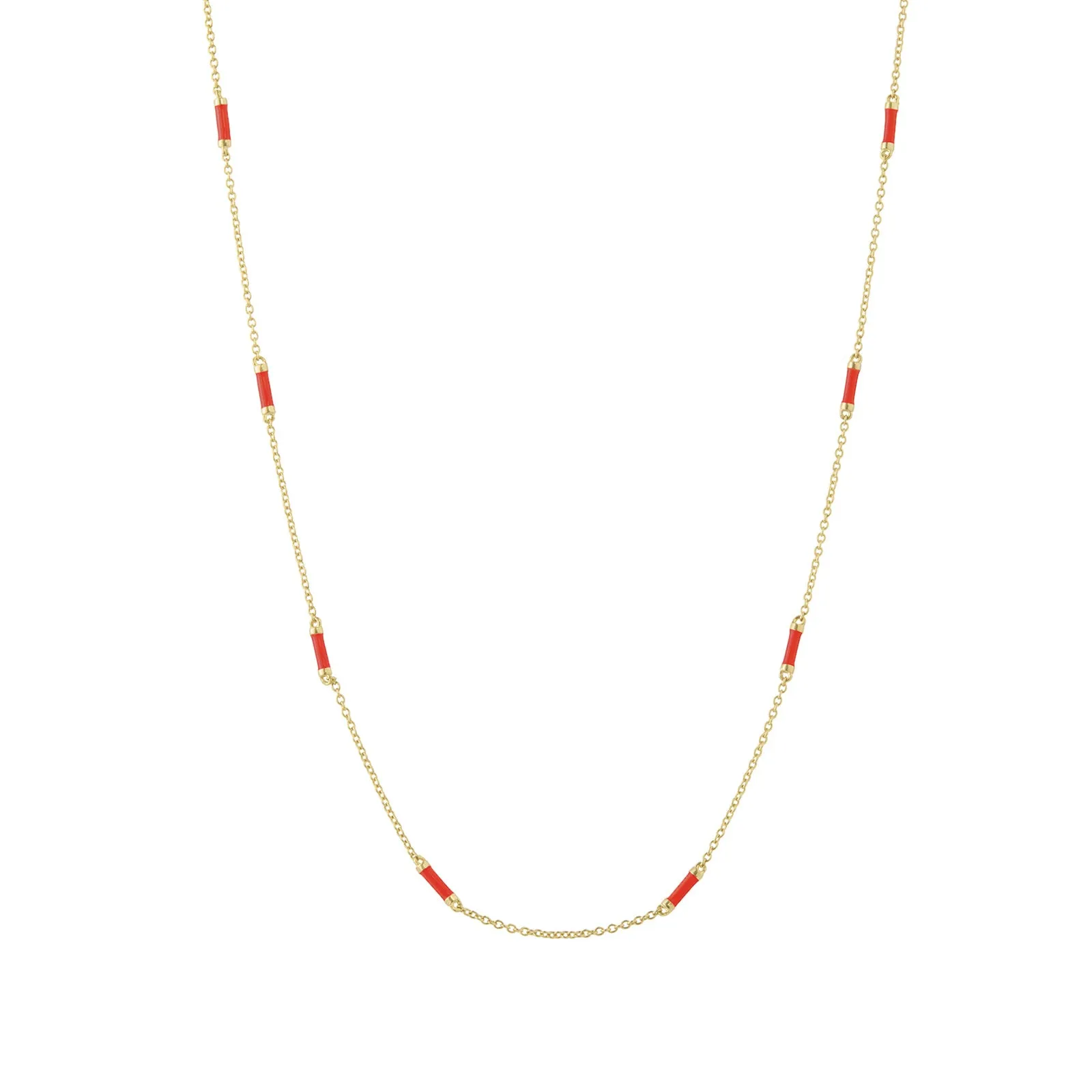 16" Apple Bar Chain Necklace