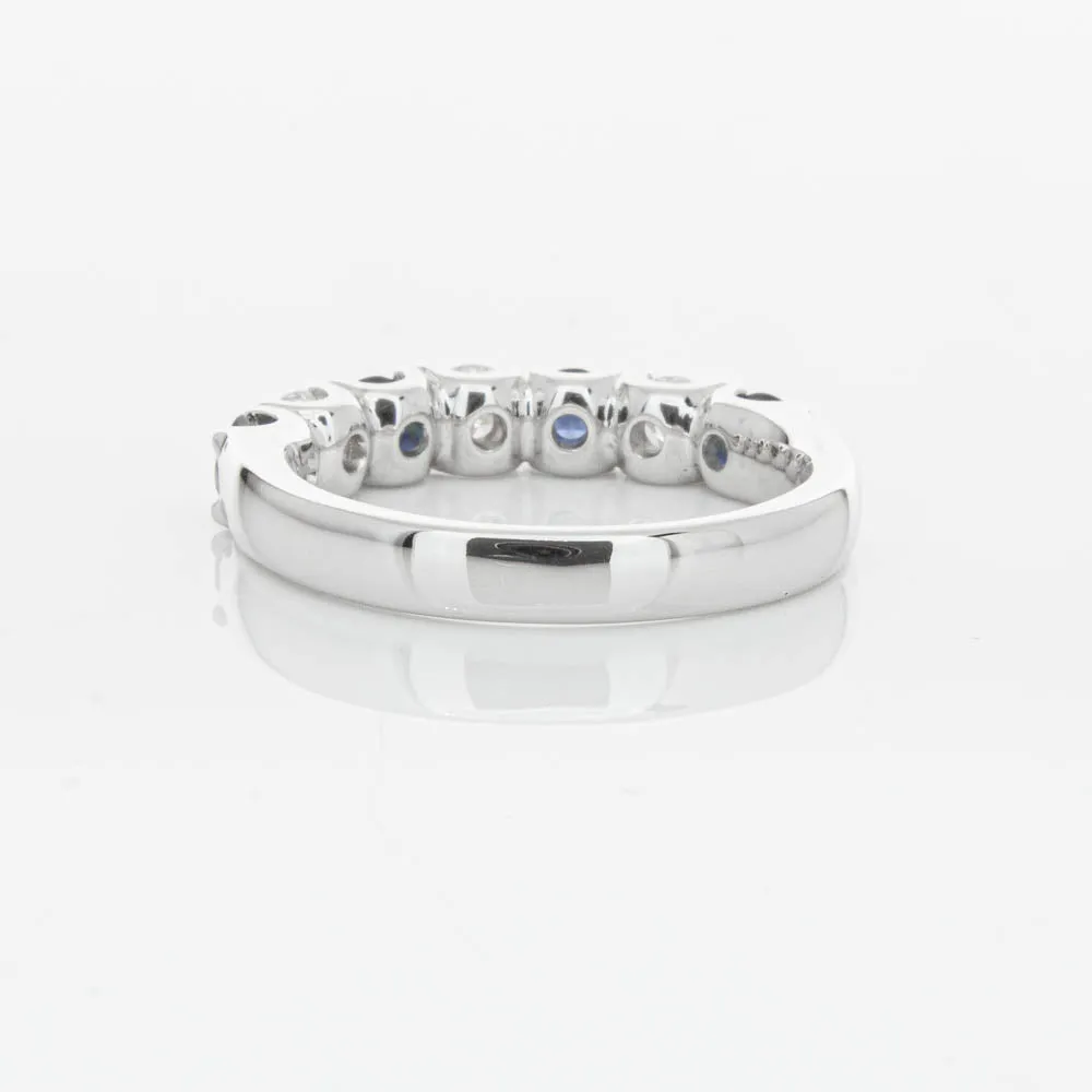 18ct White Gold .76ct Sapphire & Diamond Rialto Ring