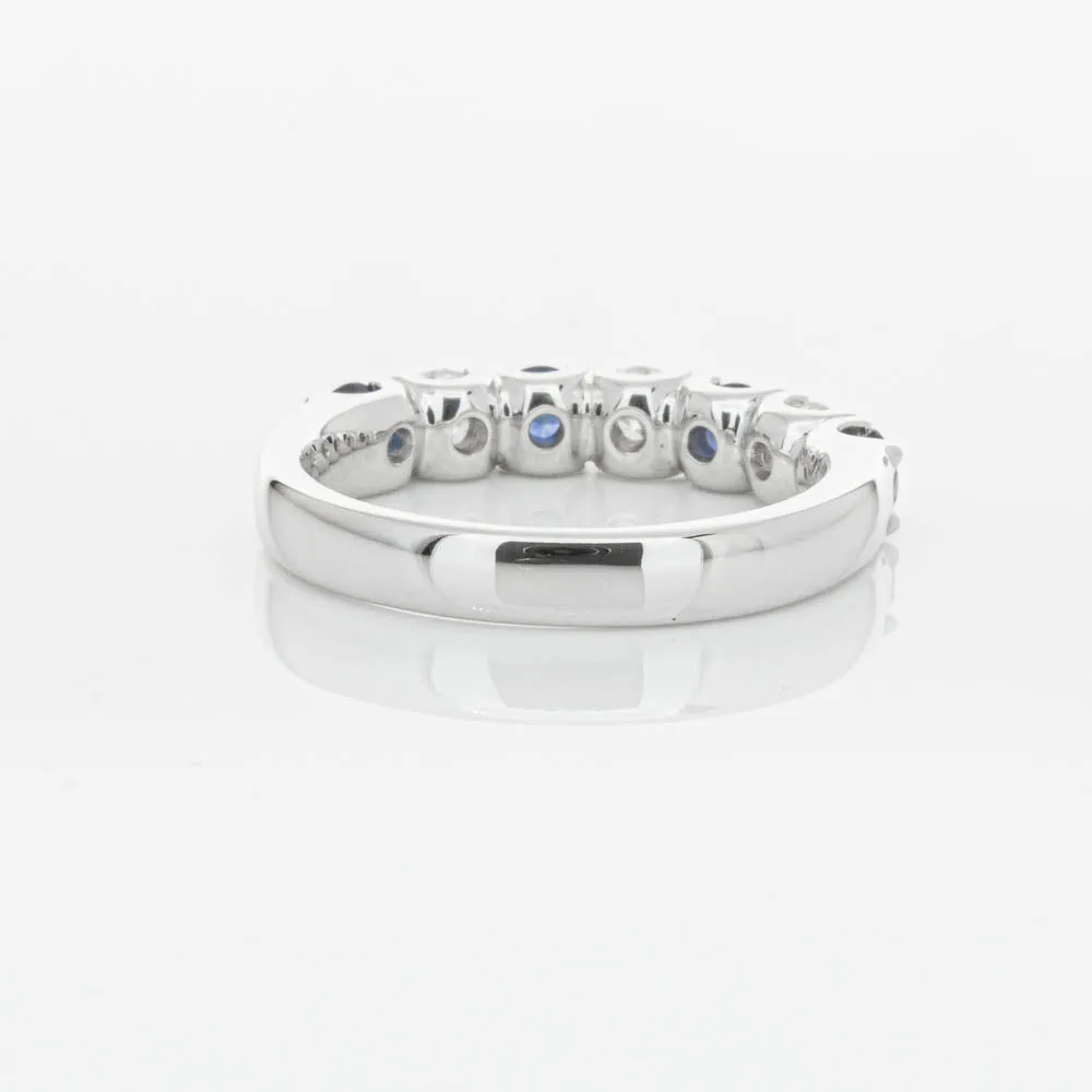 18ct White Gold .76ct Sapphire & Diamond Rialto Ring