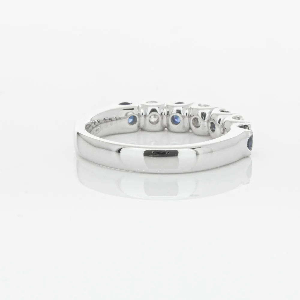 18ct White Gold .76ct Sapphire & Diamond Rialto Ring