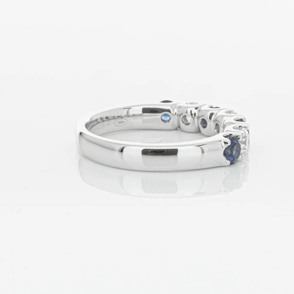 18ct White Gold .76ct Sapphire & Diamond Rialto Ring