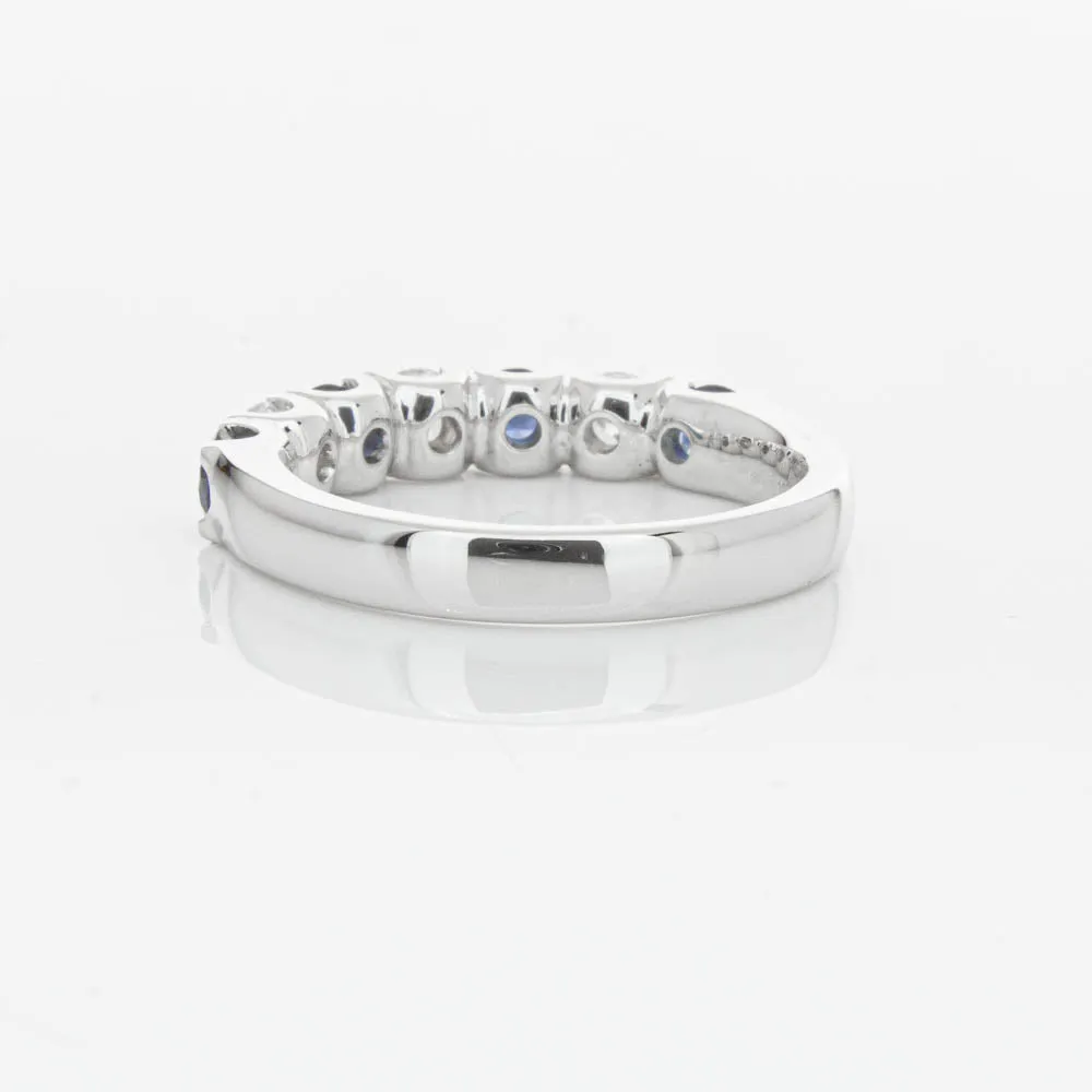 18ct White Gold .76ct Sapphire & Diamond Rialto Ring