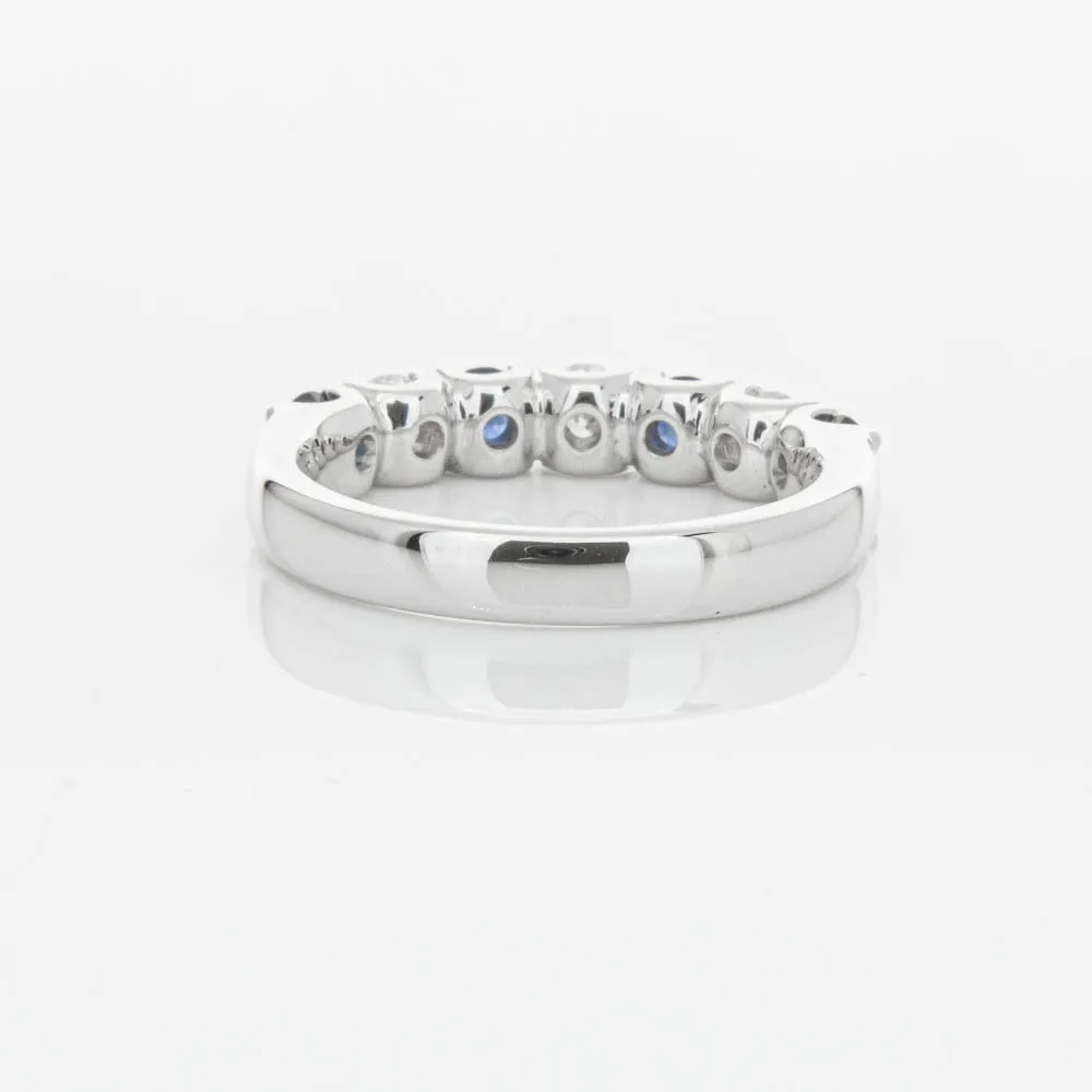 18ct White Gold .76ct Sapphire & Diamond Rialto Ring