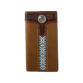 3D Mens Tooled Aztec Rodeo Wallet D250006902