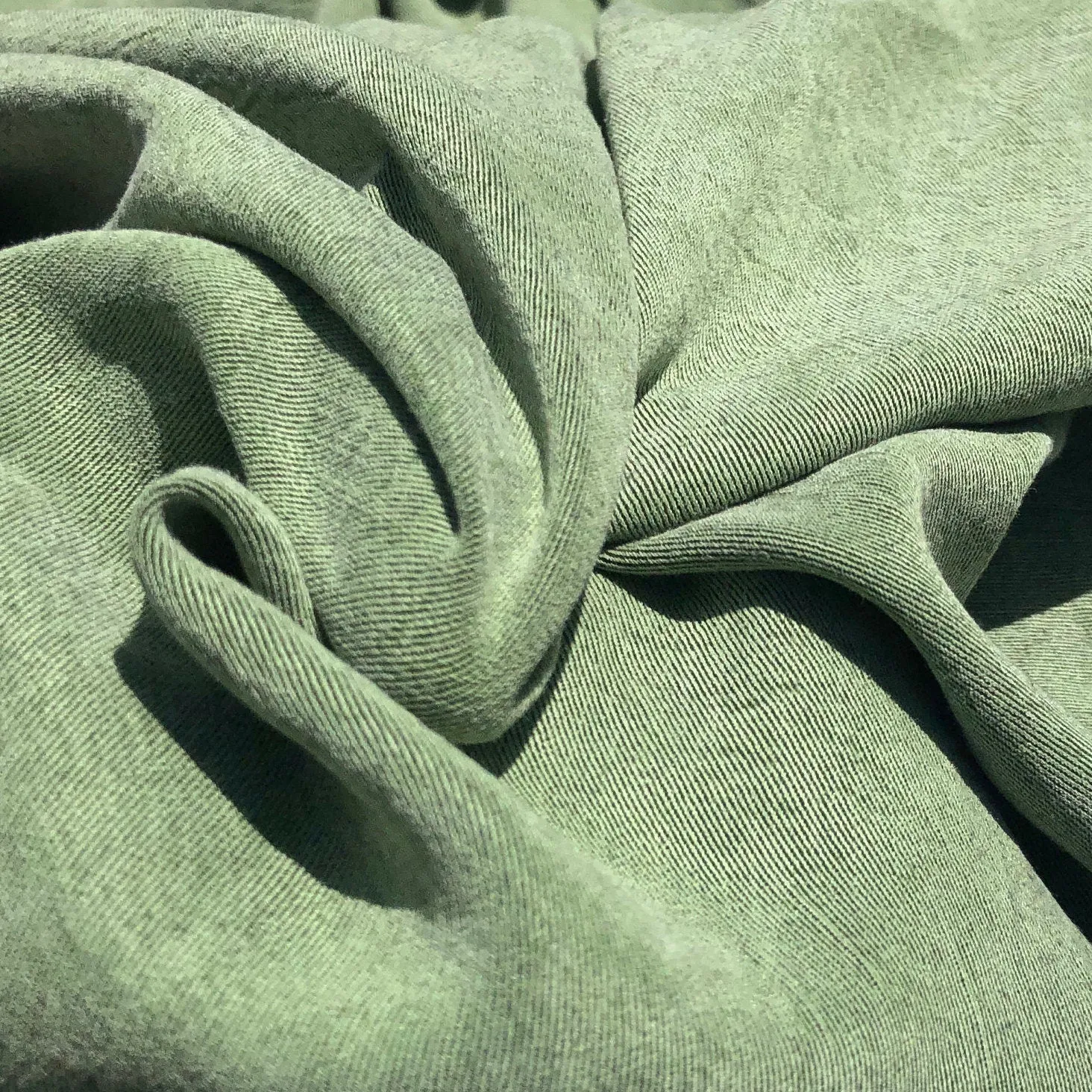 60" 100% Tencel Lyocell Gabardine Twill Enzyme Washed Medium Weight Woven Fabric By the Yard