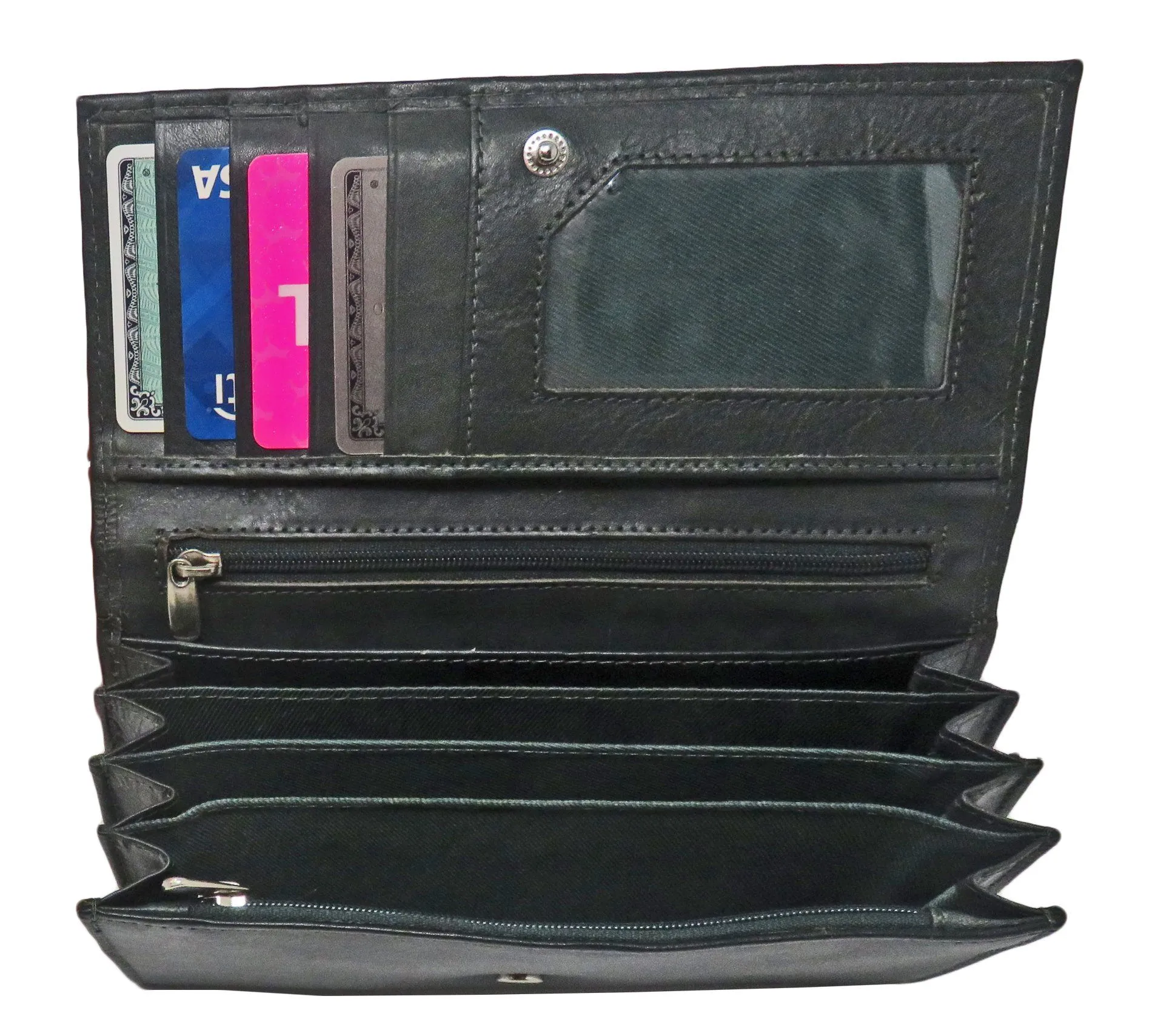 AFONiE Leather RFID Women Wallet