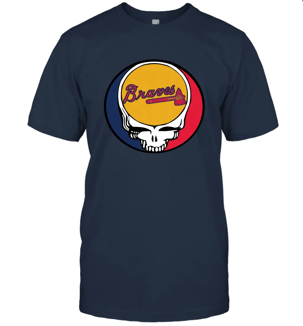 Atlanta Braves Grateful Dead Steal Your Face Baseball Mens T-Shirt