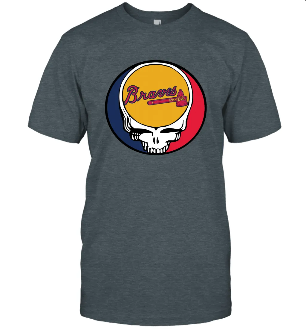 Atlanta Braves Grateful Dead Steal Your Face Baseball Mens T-Shirt