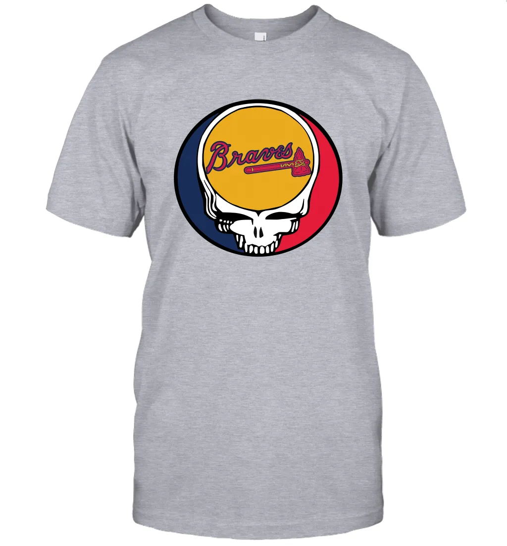 Atlanta Braves Grateful Dead Steal Your Face Baseball Mens T-Shirt