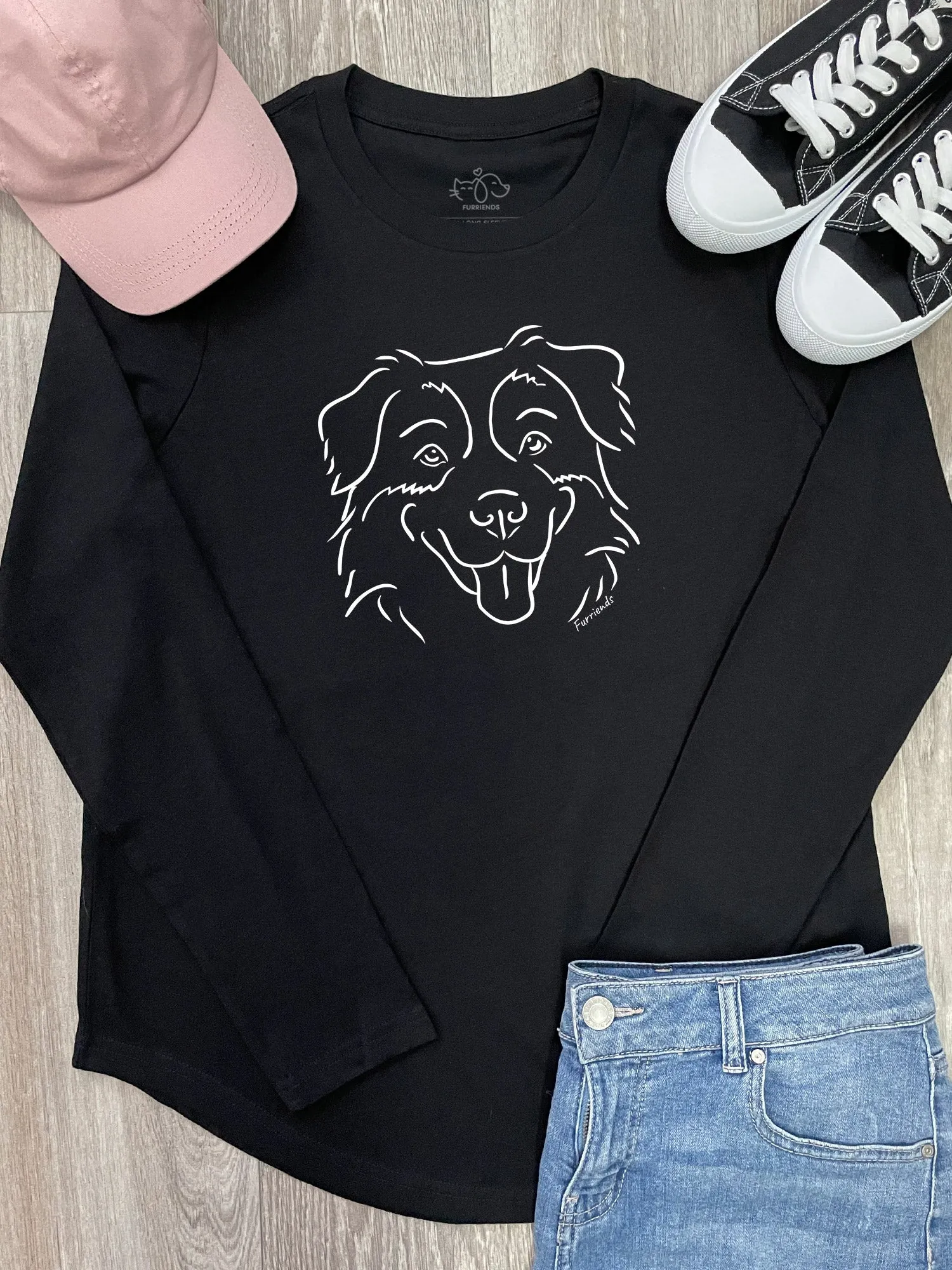 Australian Shepherd Olivia Long Sleeve Tee