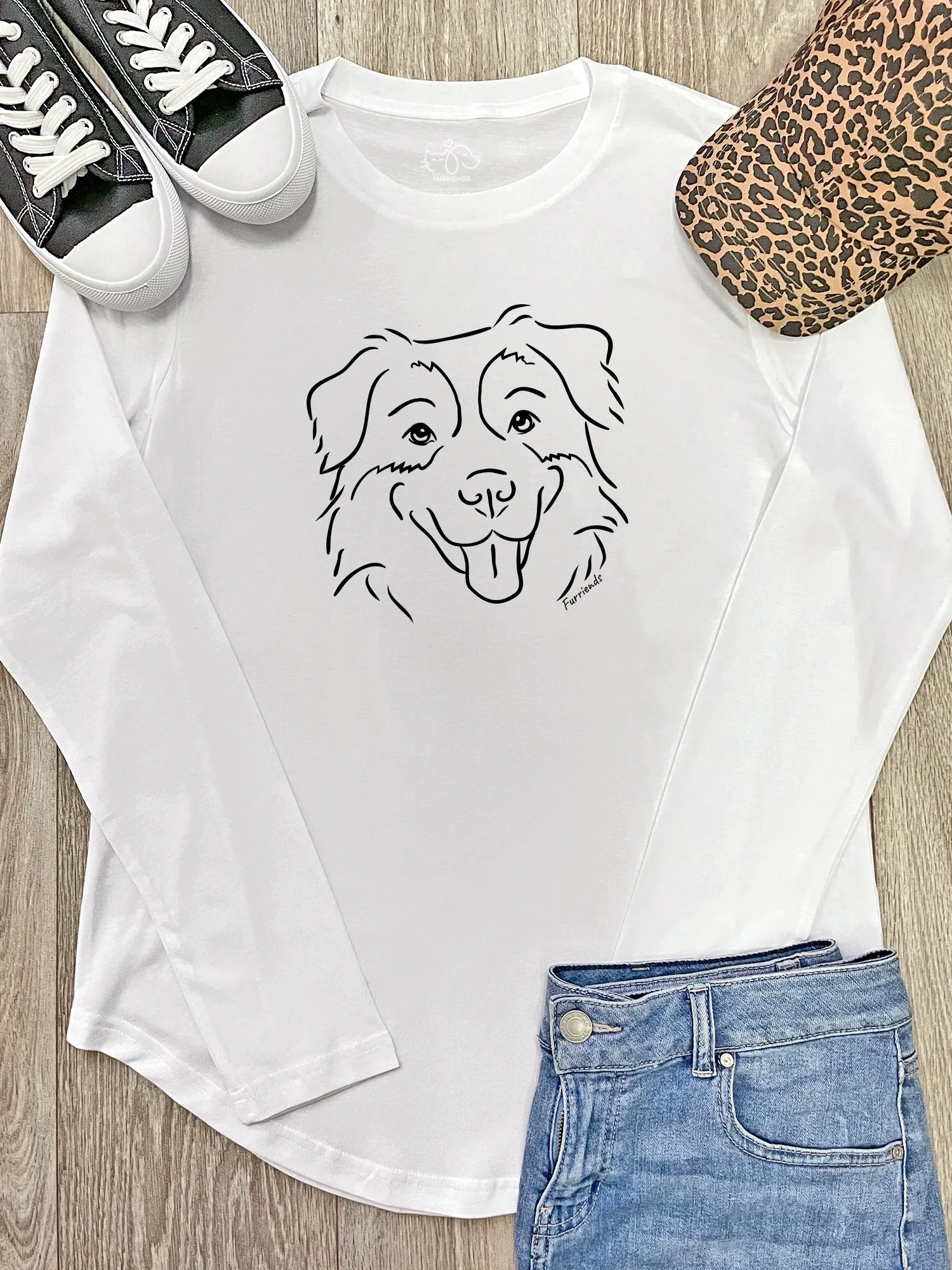 Australian Shepherd Olivia Long Sleeve Tee