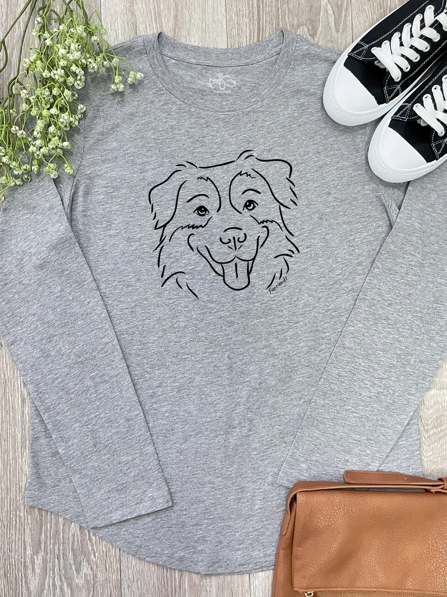 Australian Shepherd Olivia Long Sleeve Tee