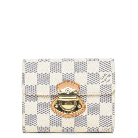 Azure Damier Joey Wallet