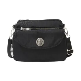 Baggallini Calais Crossbody Bag - Black Cheetah