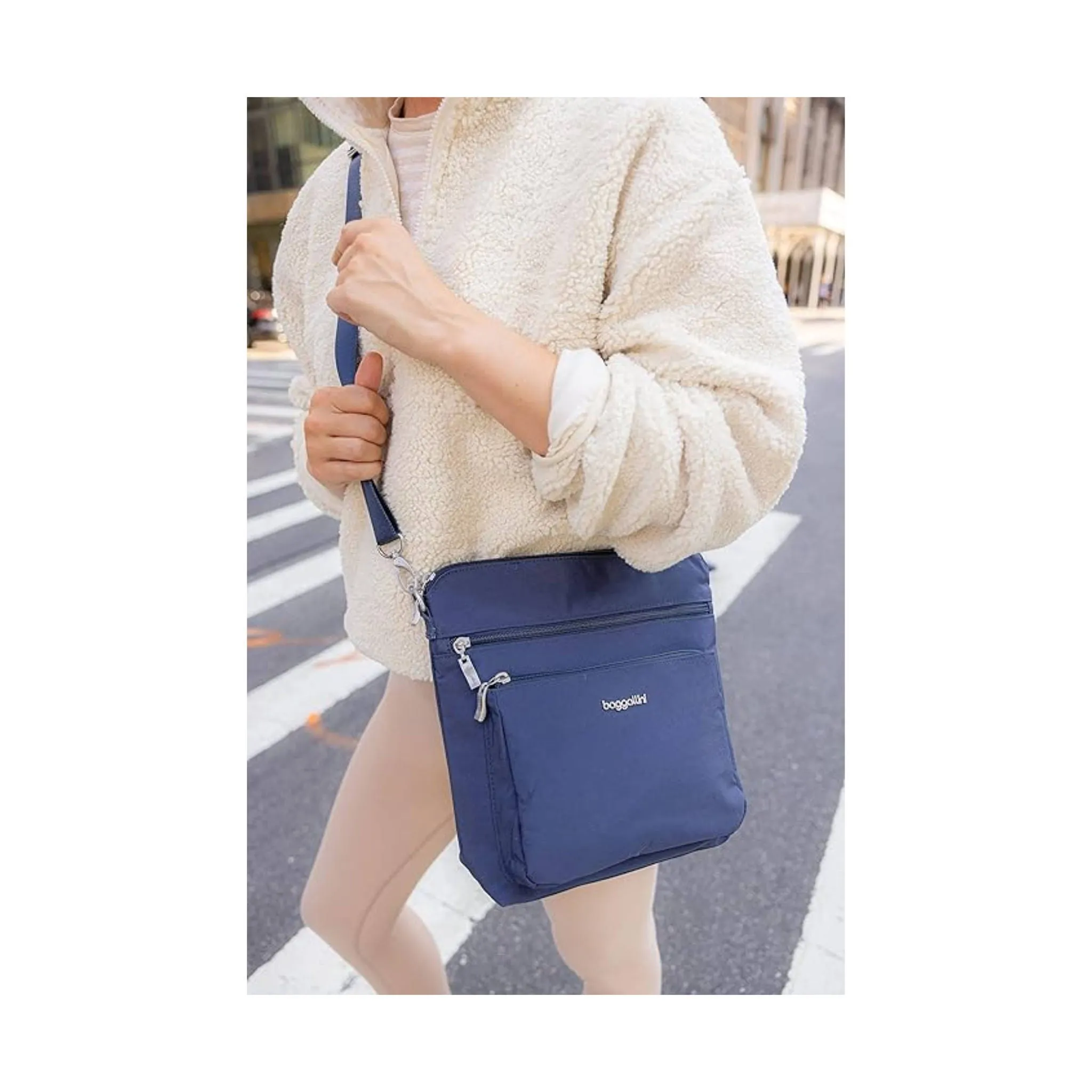 Baggallini Modern Large Pocket Crossbody - French Navy