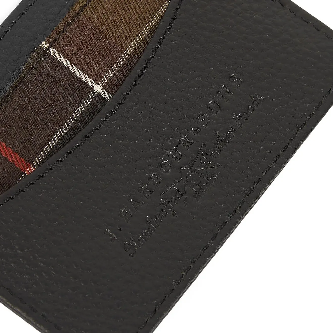 Barbour Debossed Logo Card Holder Classic Black