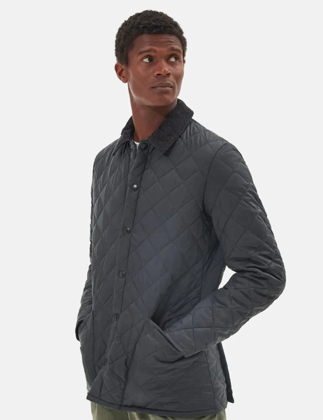 Barbour Heritage Liddesdale Quilted Jacket - Charcoal Grey