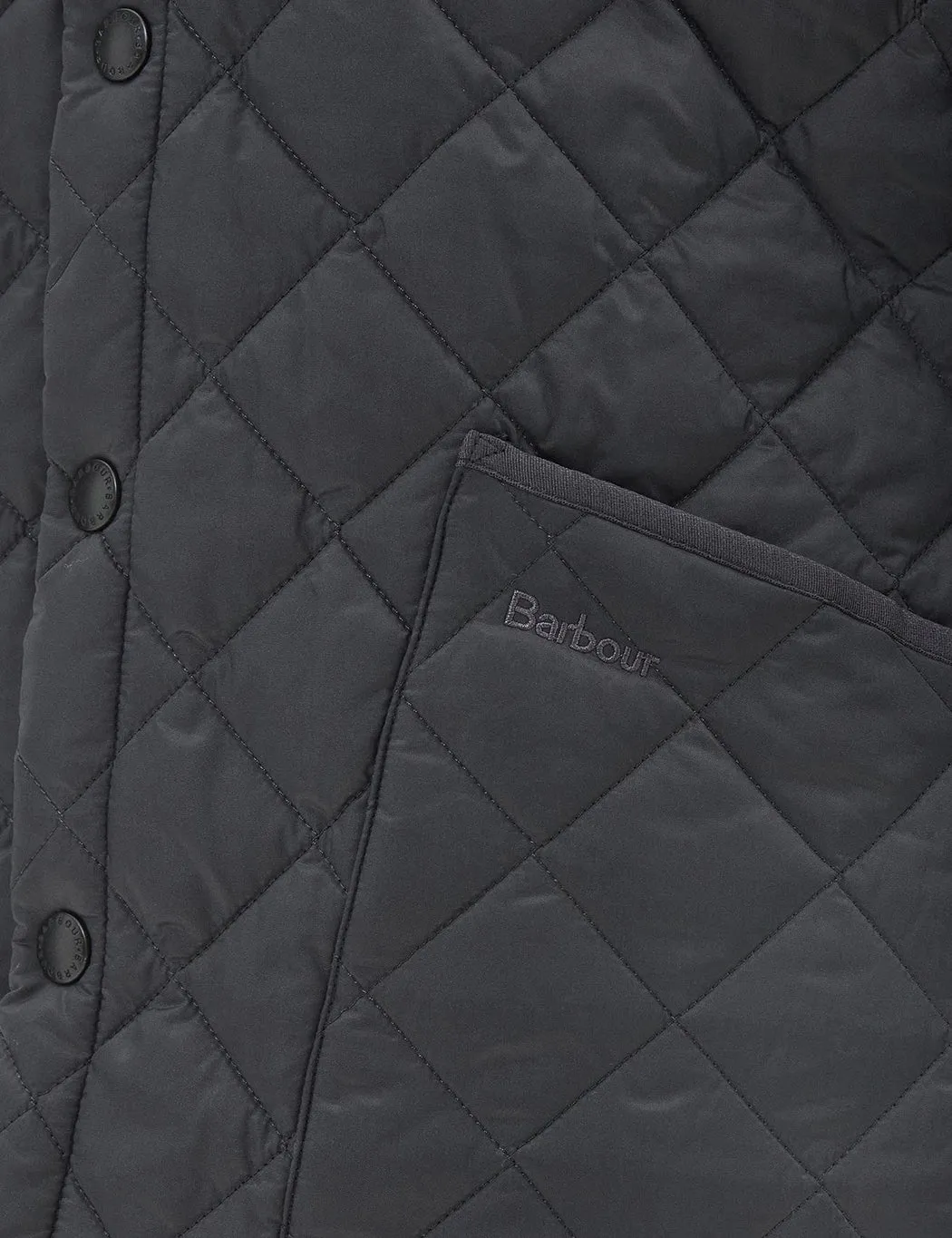 Barbour Heritage Liddesdale Quilted Jacket - Charcoal Grey