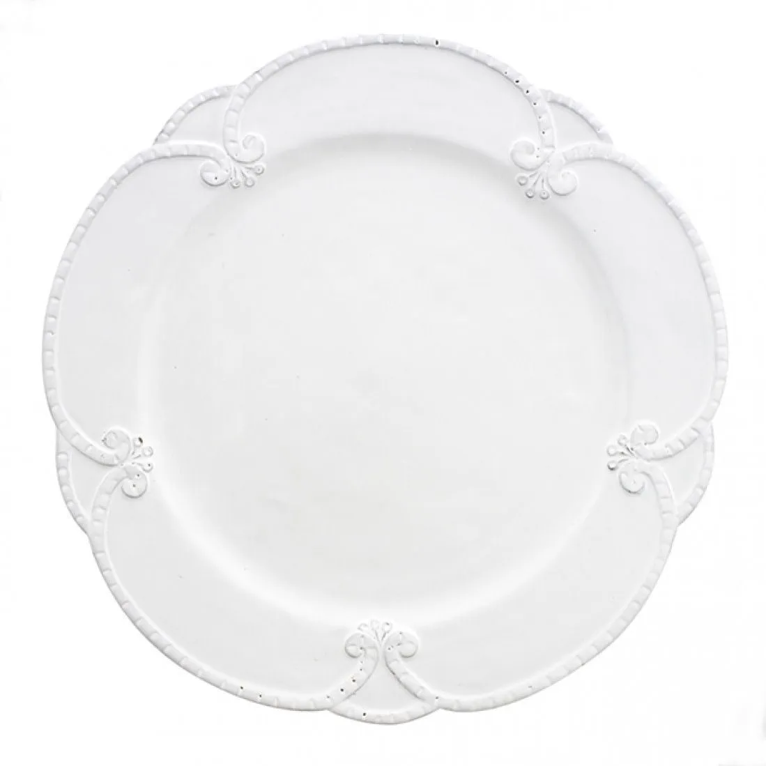 Bella Bianca Rosette Dinner Plate