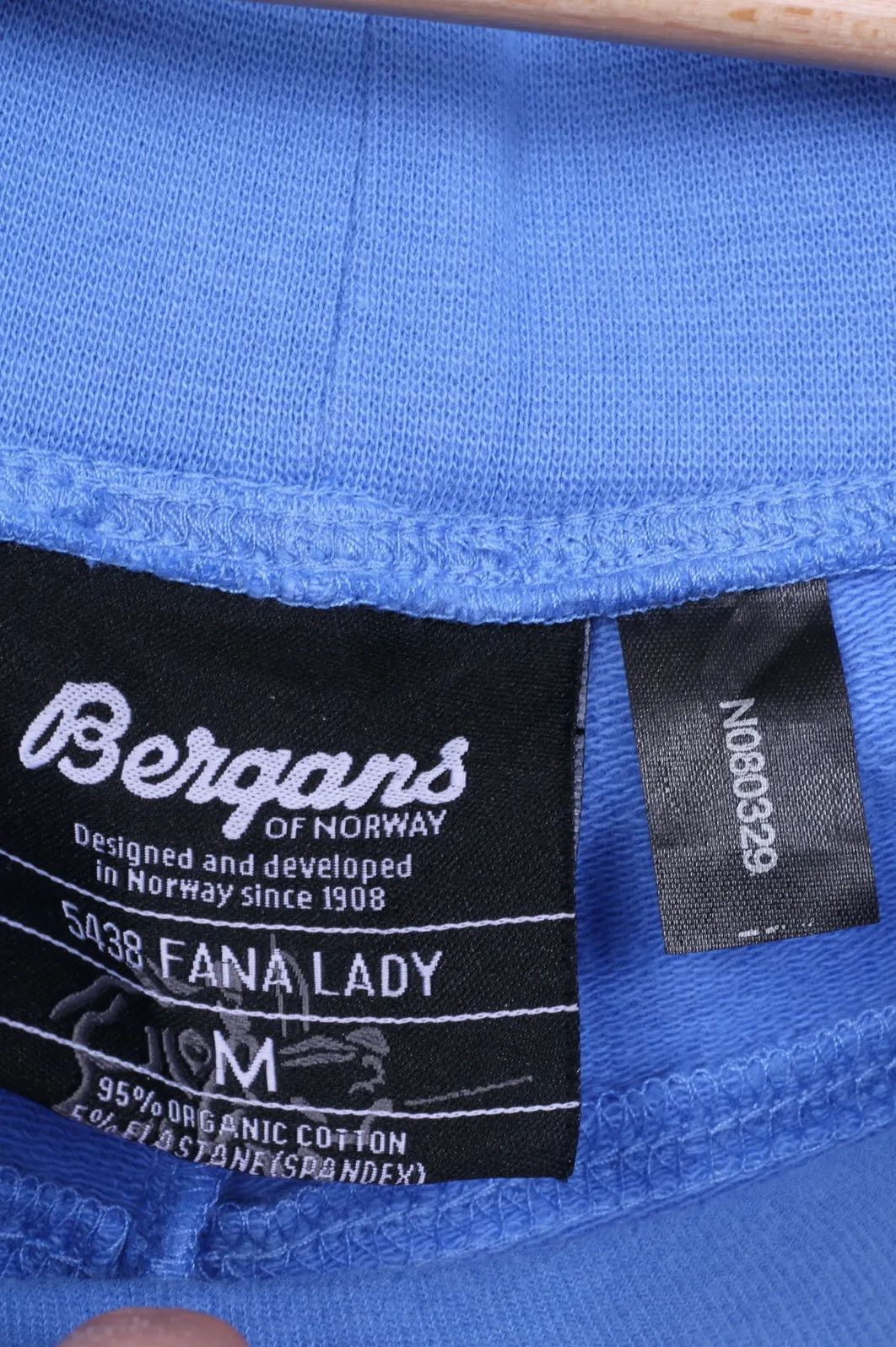 Bergans Womens M Capri Trousers Blue Cotton Sport Fana Lady Pants