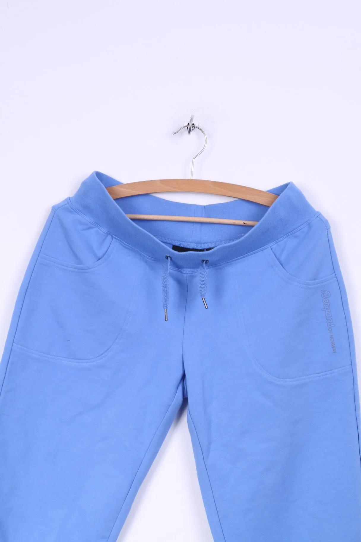 Bergans Womens M Capri Trousers Blue Cotton Sport Fana Lady Pants