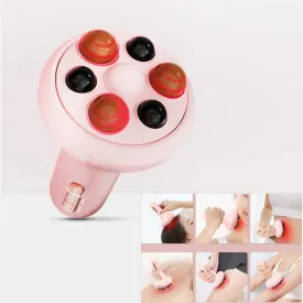 Bian Stone Belly Massager Red Light Therapy Body Stomach Slimming Anti Cellulite Machine Head Stomach Hot Massager Health Care