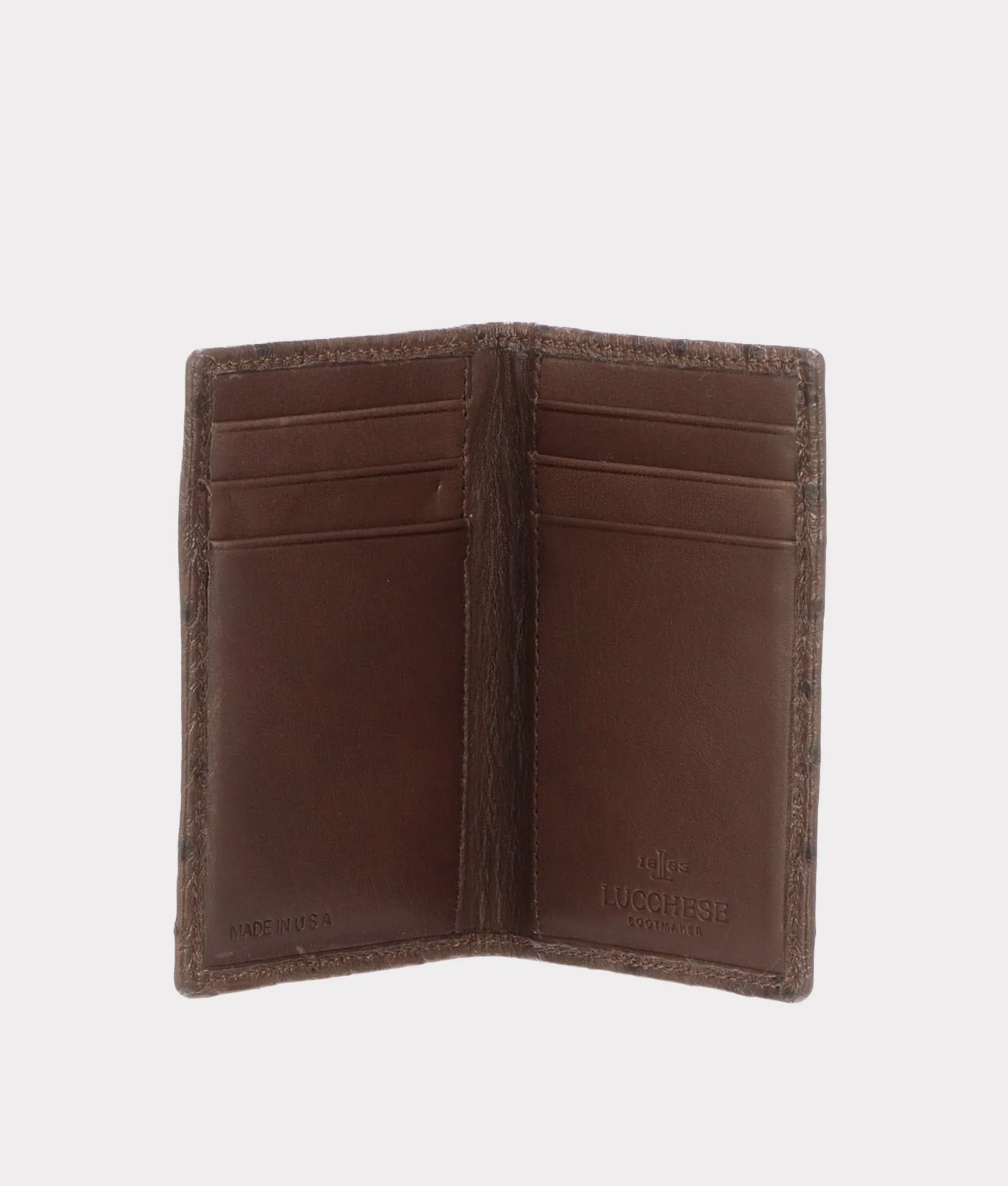 Bifold Wallet – Ostrich :: Sienna