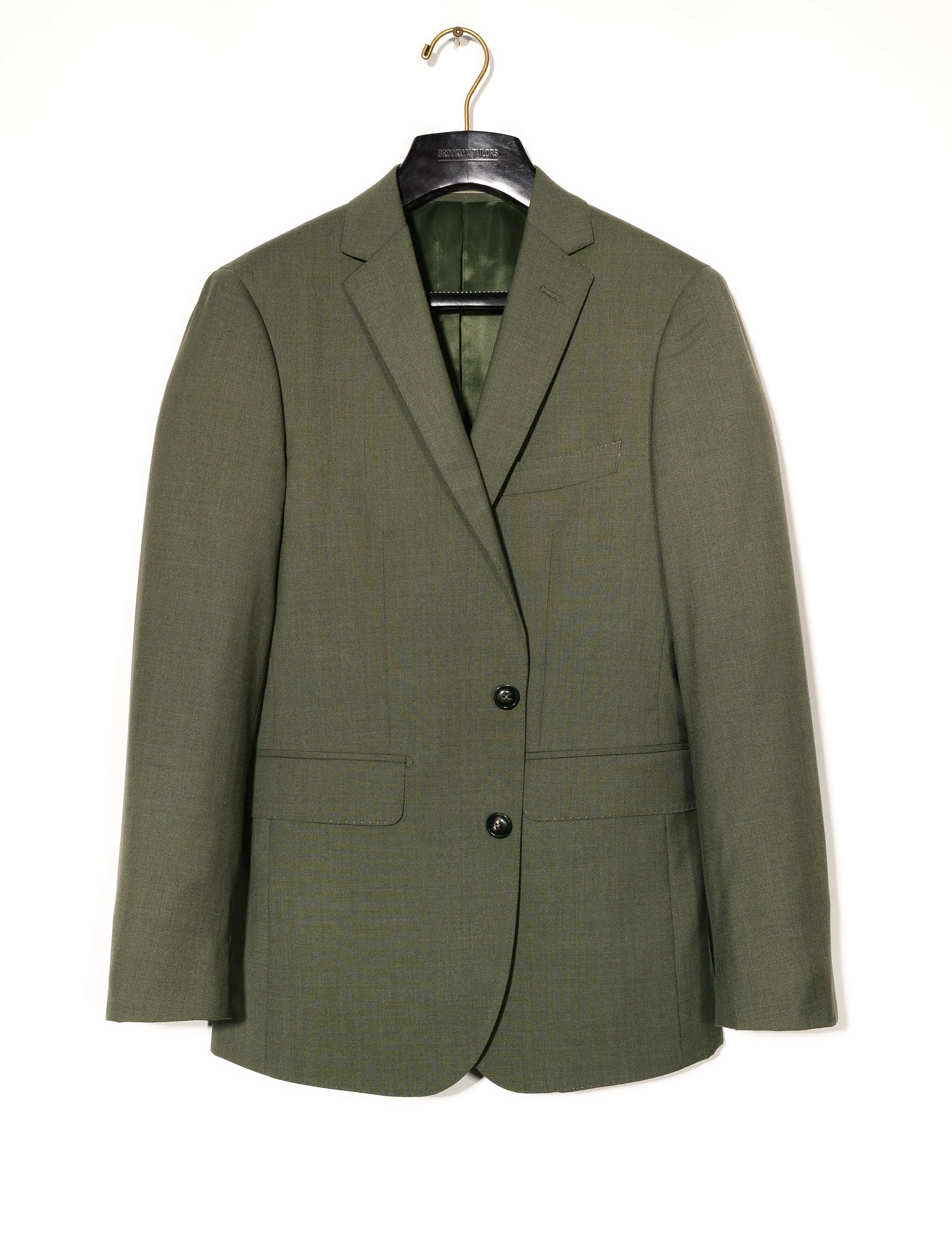 BKT50 Tailored Jacket in 14.5 Micron Mouliné - Agave Green