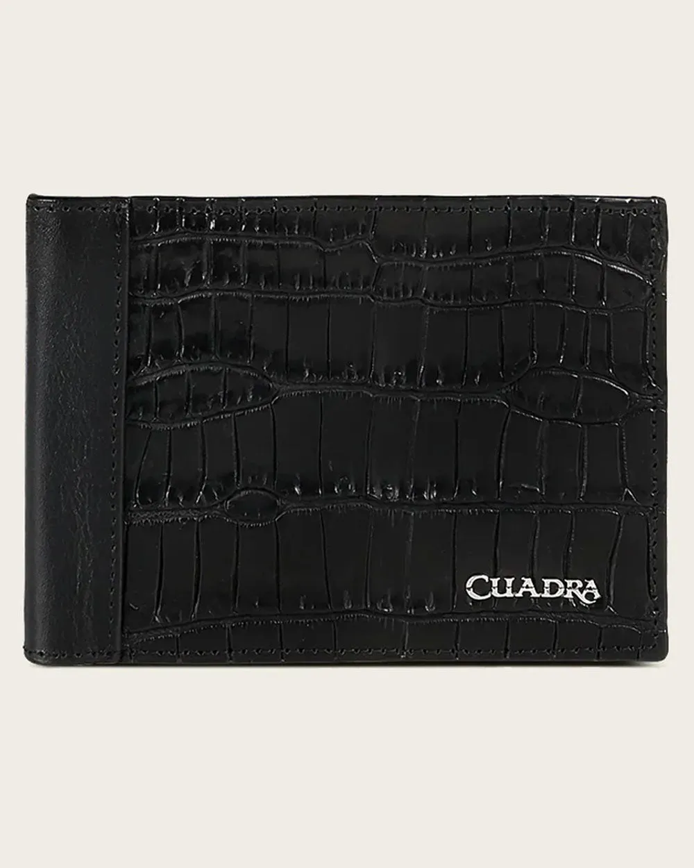 Black bifold ultra exotic wallet