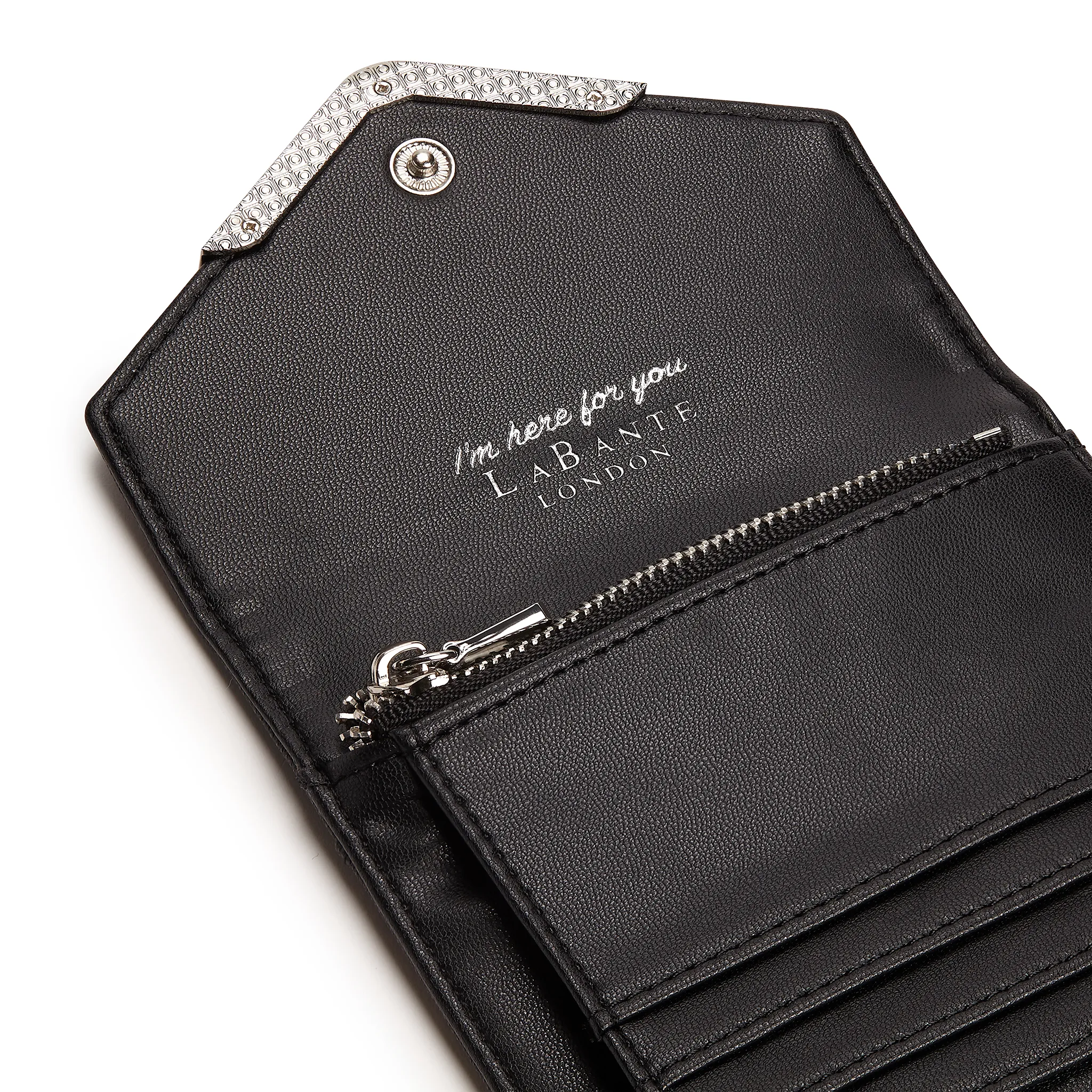 Black - Diana Small Vegan Bifold Wallet