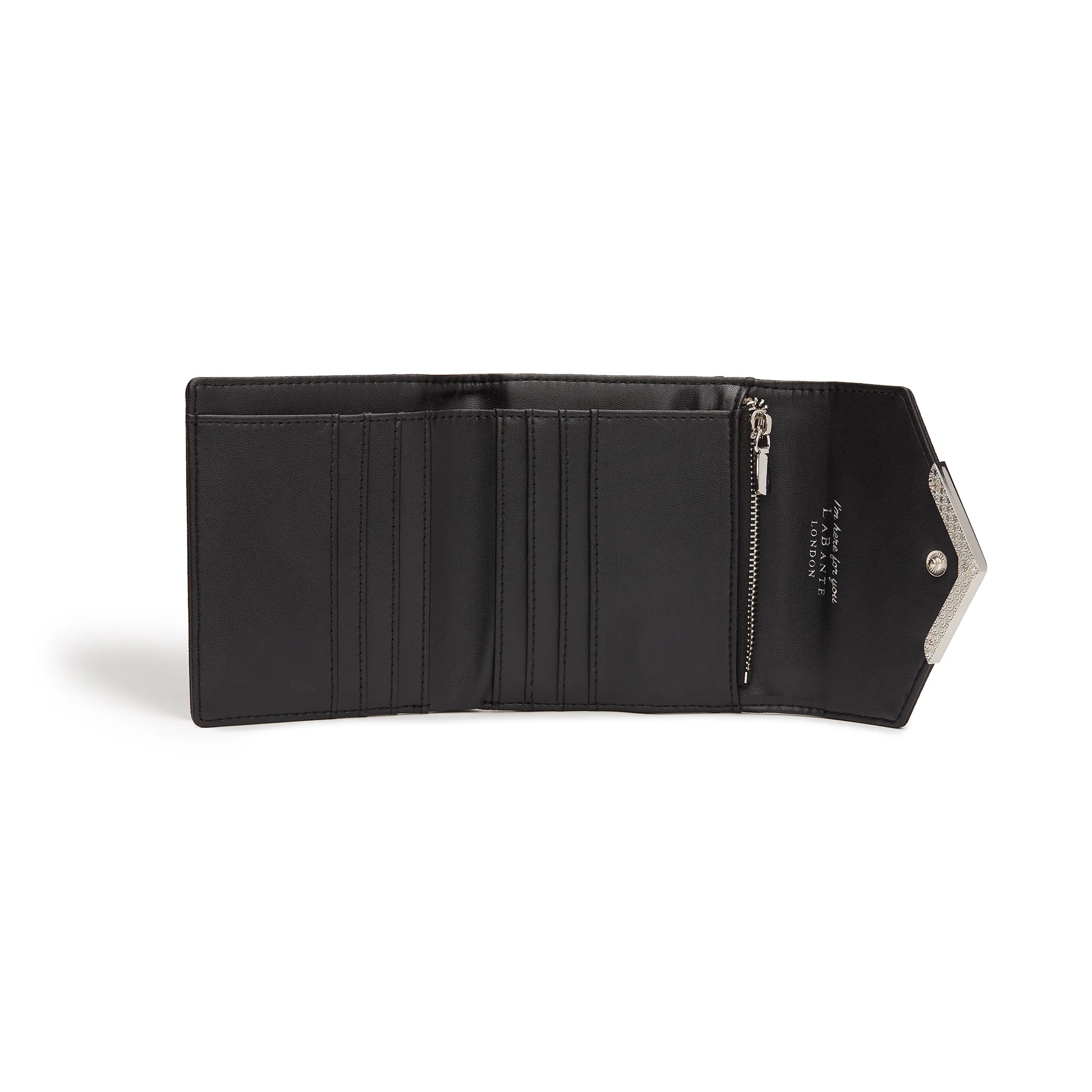 Black - Diana Small Vegan Bifold Wallet