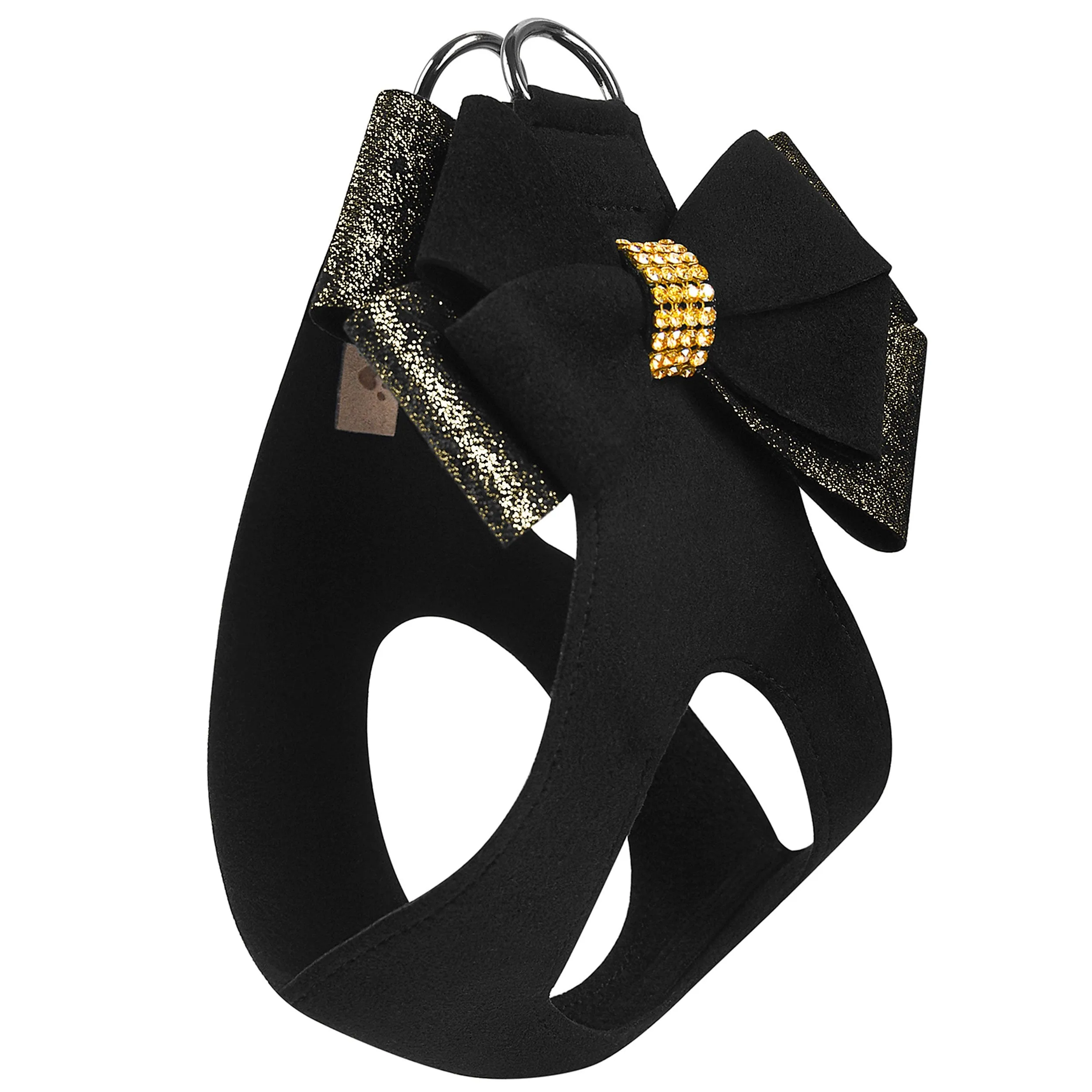 Black Glitzerati Double Nouveau Bow Step In Harness