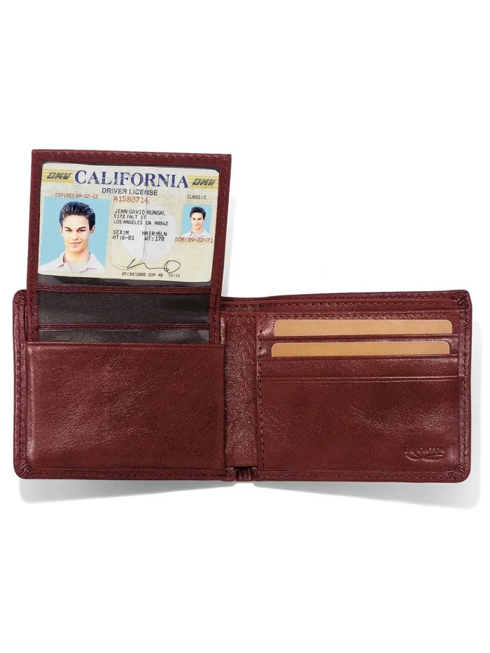 Brighton 89548 Carnegie Passcase Wallet Brown