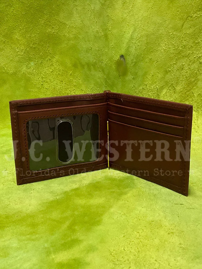 Brighton E70055 Macon County Money Clip Wallet Brown