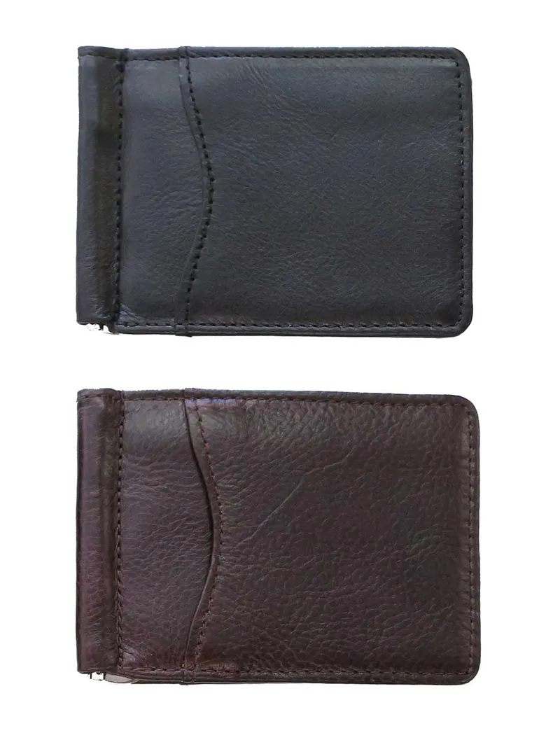 Brighton E70113 E70118 Carnegie Moneyclip Leather Wallets Black Or Brown