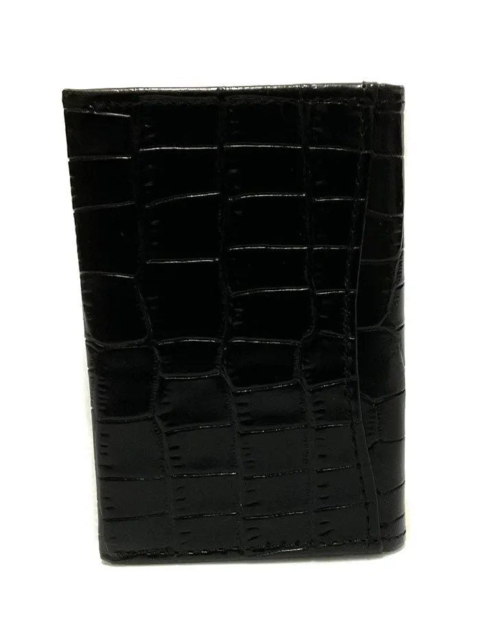 Brighton E70133 Rockefeller Card Case Dark Black - D