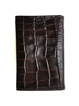 Brighton E70138 Rockefeller Card Case Dark Brown