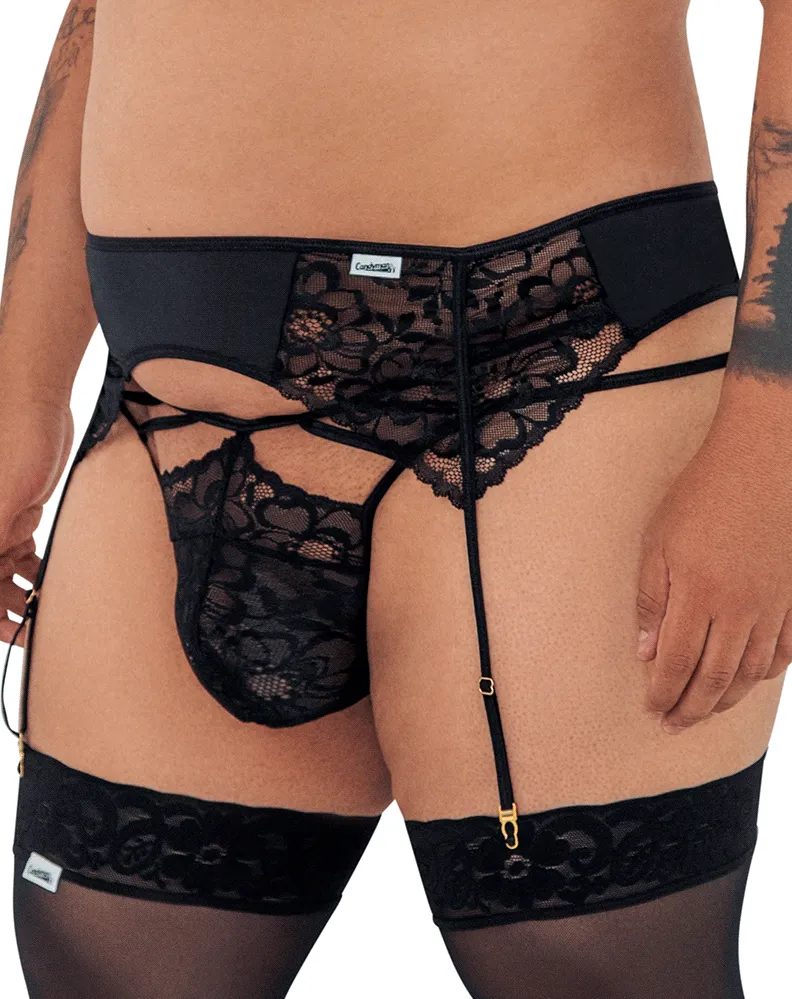 Candyman 99550x Lace Garter-jockstrap