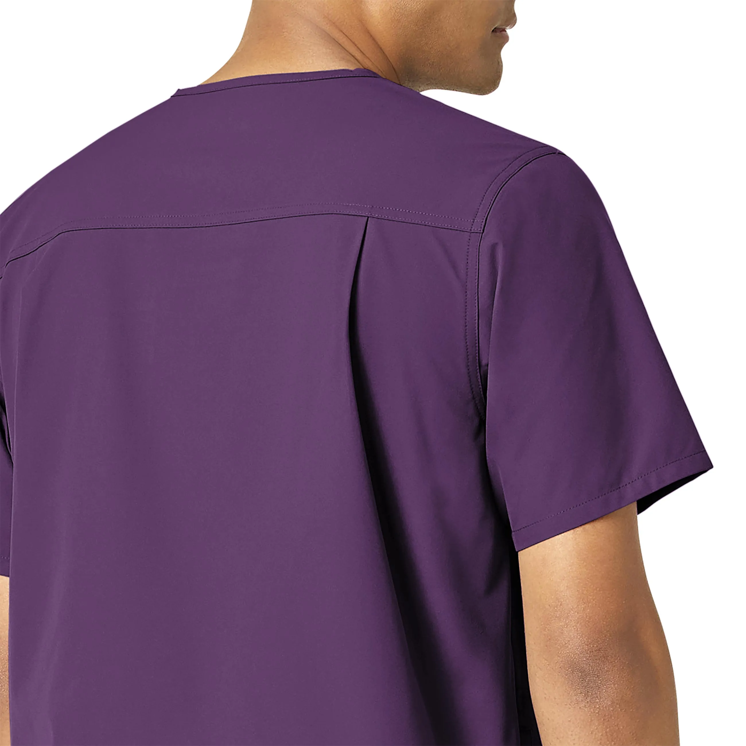 Carhartt Force Essentials Men's V-Neck Shirttail Scrub Top - Eggplant