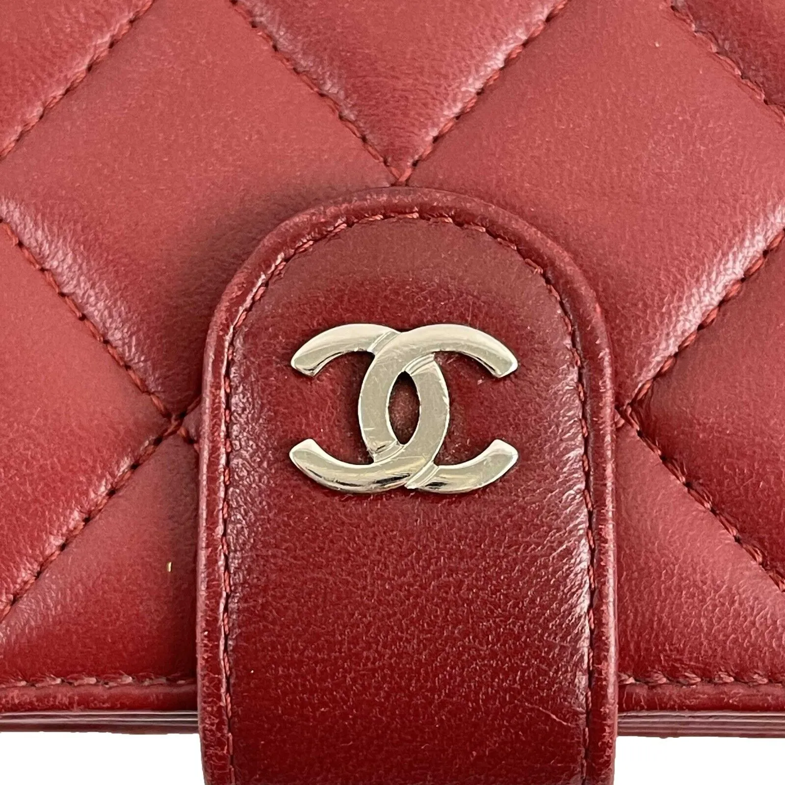 CHANEL French Style Wallet Quilted Leather