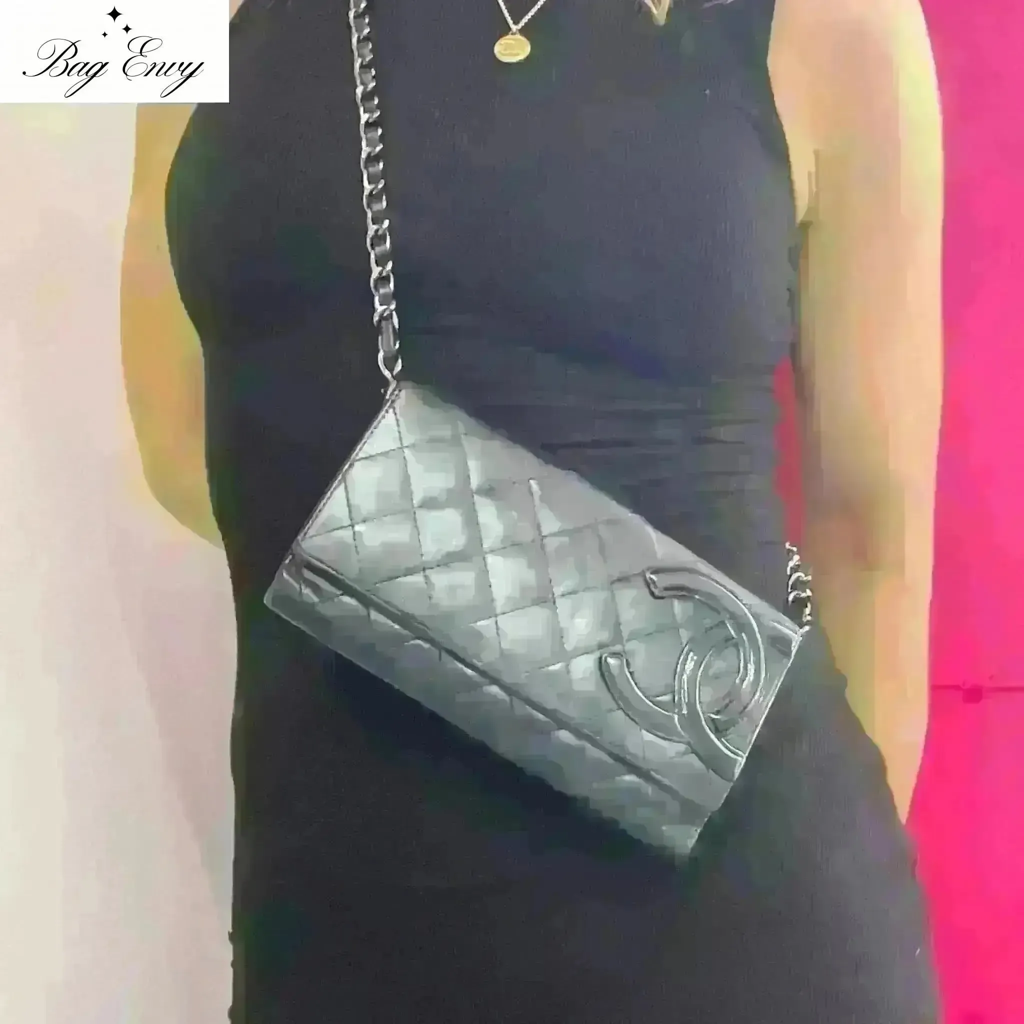 CHANEL Lambskin Cambon Wallet