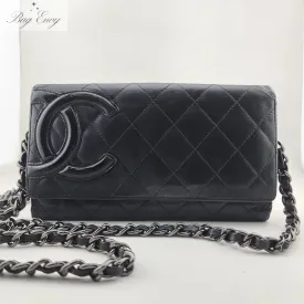 CHANEL Lambskin Cambon Wallet