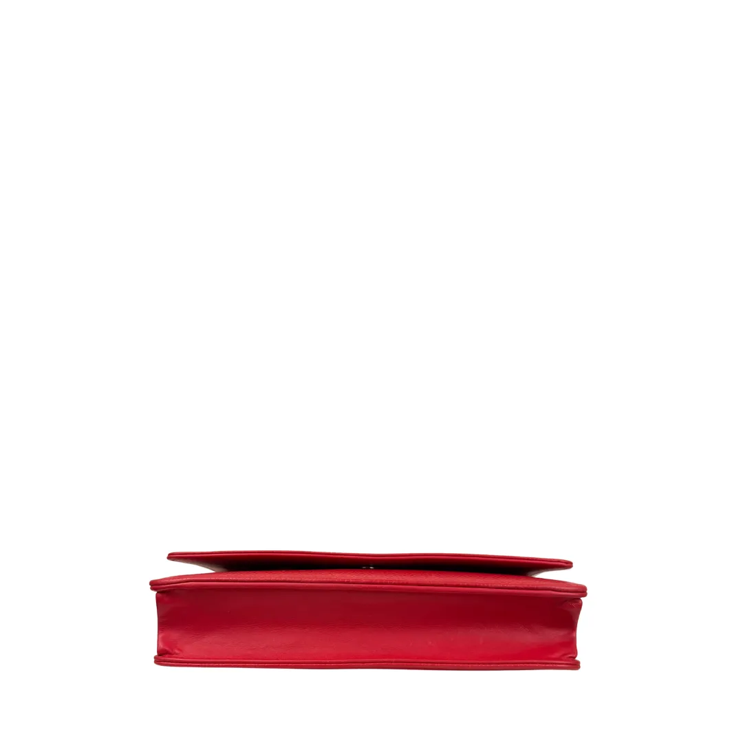 Chanel Magenta Caviar Timeless Wallet on Chain