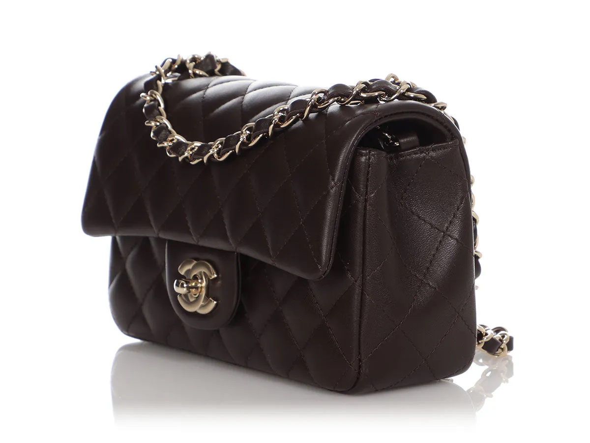 Chanel Mini Dark Brown Quilted Lambskin Classic