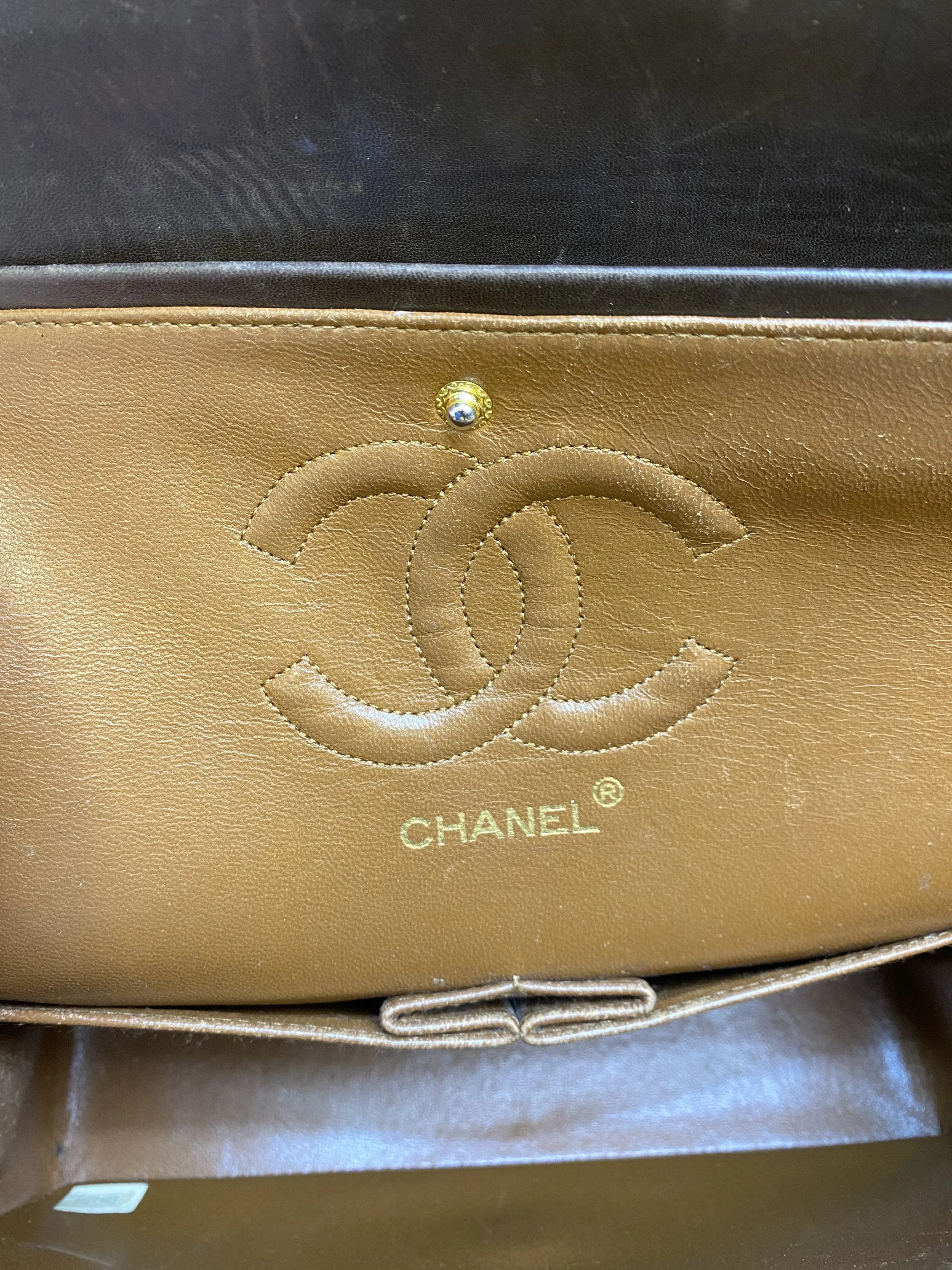 Chanel Vintage Quilted Lambskin Medium Classic Double Flap Bag