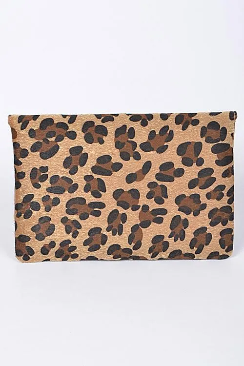 Chic Leopard Envelope Clutch